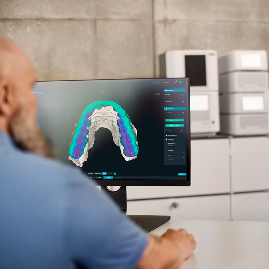 DentaMile Aufbissschienen Workflow DentaMile connect